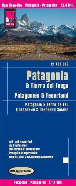 Cover for Patagonia &amp; Tierra del Fuego (1:1,400,000) (Map) (2022)