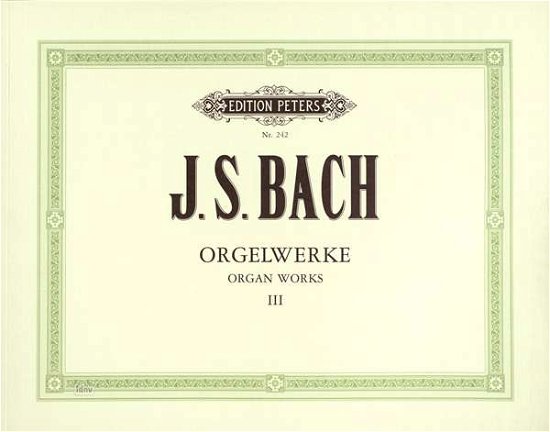 Cover for Bach · Orgelwerke - Band 3 (Bok)