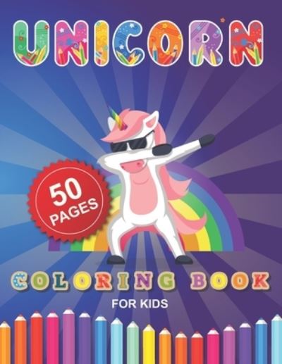 Cover for Barkoun Press · Unicorn Coloring Book for Kids (Paperback Book) (2020)