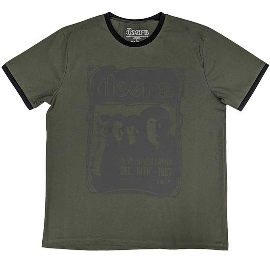 Cover for The Doors · The Doors Unisex Ringer T-Shirt: New Haven Frame (Khaki Green) (CLOTHES)