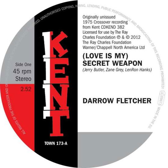 Cover for Darrow Fletcher · Love Is My Secret Weapon (7&quot;) (2019)