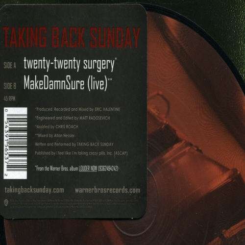 Cover for Taking Back Sunday · Twenty-twenty Surgery (7&quot;) (2006)