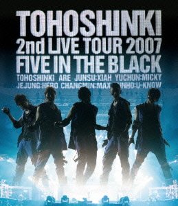 Cover for Tohoshinki · 2nd Live Tour 2007 -five in the Black- (Blu-ray) [Japan Import edition] (2010)