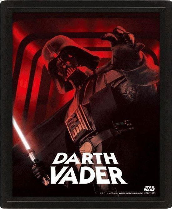 Star Wars (Darth Vader) Framed 3D - Star Wars: Pyramid - Produtos - PYRAMID INTERNATIONAL - 5050574008372 - 1 de fevereiro de 2024