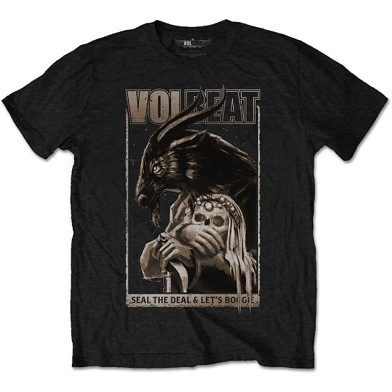Volbeat Unisex T-Shirt: Boogie Goat - Volbeat - Fanituote - Bravado - 5056170602372 - 