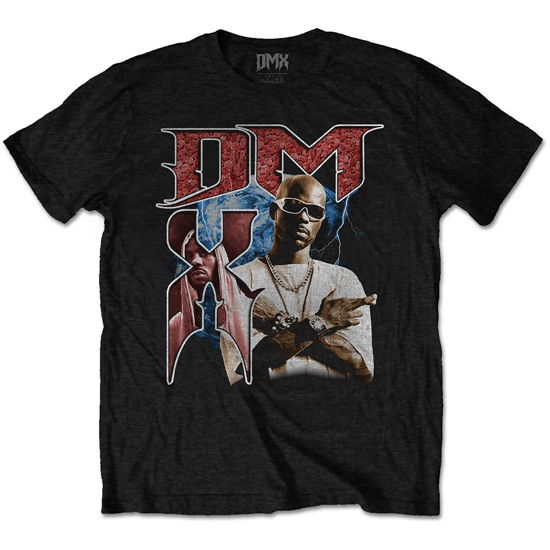 DMX Unisex T-Shirt: Bootleg Red - Dmx - Marchandise -  - 5056368690372 - 