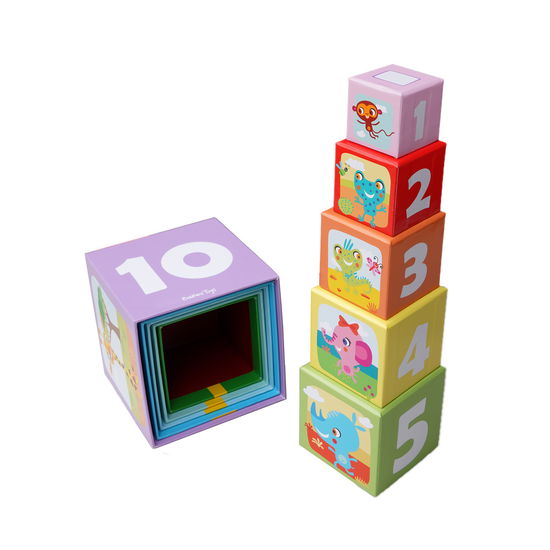 Little Bright ones stacking cubes - Barbo Toys - Muu - Barbo Toys - 5704976055372 - keskiviikko 4. marraskuuta 2020