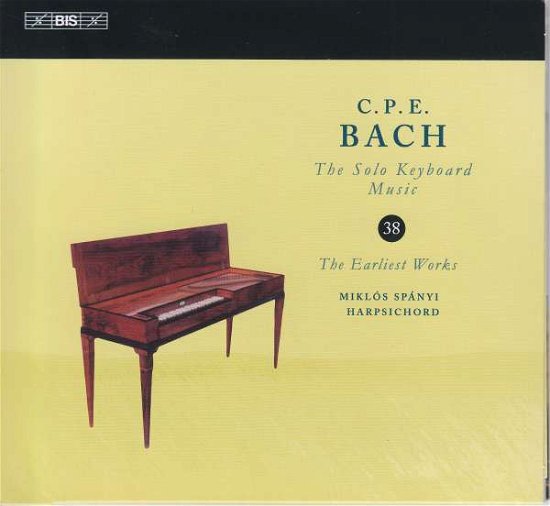 Cover for C.P.E. Bach · Solo Keyboard Music 38: the Earliest Works (CD) (2019)