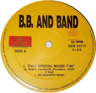 Cover for Bb And Band - Dr Felix - Dfx · Dance Classics Gold Mix: That Special Magic / What A Wonderful World / Relax Your Bo (LP) [Remix edition]