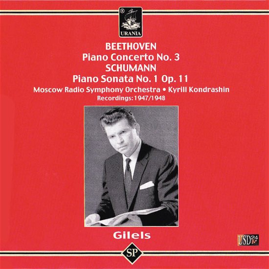 Cover for Beethoven / Schumann / Kondrashin / Gilels · Piano Cto 3 / Piano Sonata 1 Op 11 (CD) (2008)