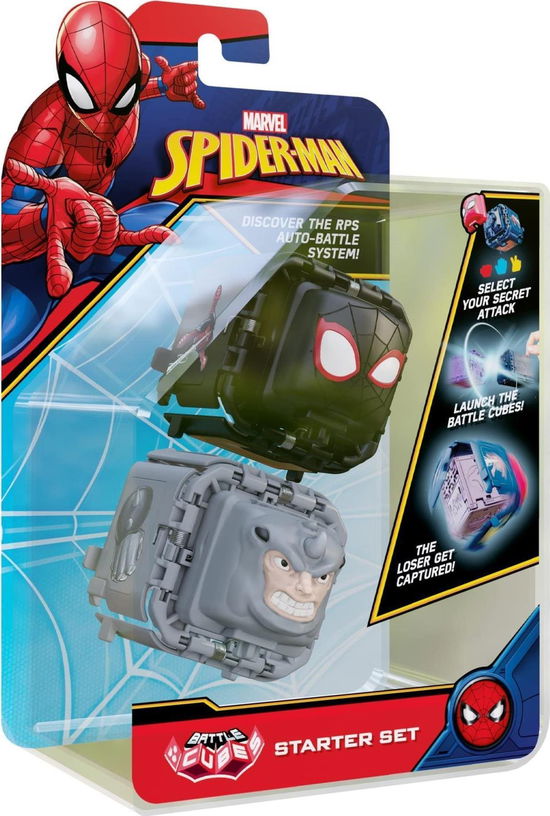 Cover for Battle Cubes · Marvel Spiderman Battle Cube-Miles Morales Vs Rhino 2 Pack - Battle Set (Toys)