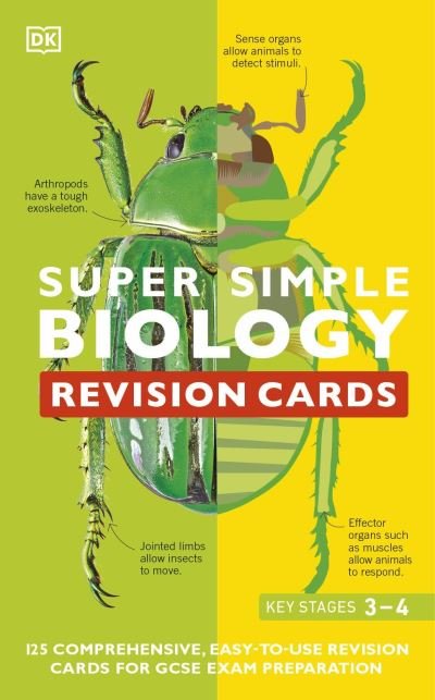 Cover for Dk · Super Simple Biology Revision Cards Key Stages 3 and 4: 125 Comprehensive, Easy-to-Use Revision Cards for GCSE Exam Preparation - DK Super Simple (Flashcards) (2022)