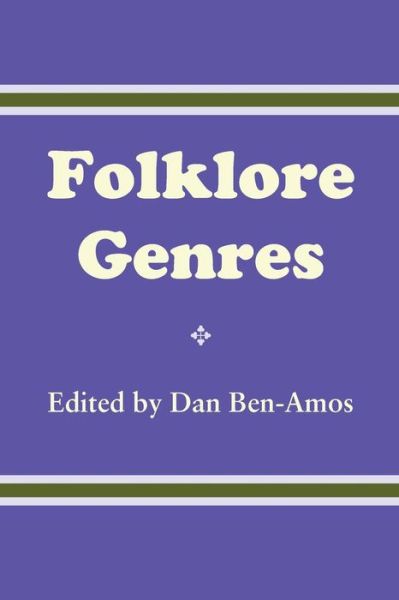 Cover for Dan Ben-amos · Folklore Genres - American Folklore Society Bibliographical and Special Series (Paperback Book) (1975)