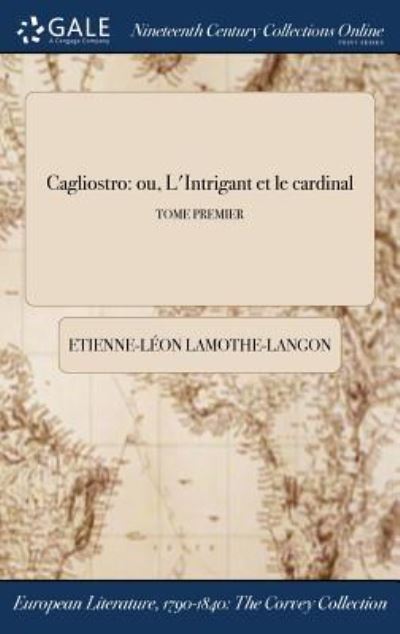 Cover for Etienne-Leon Lamothe-Langon · Cagliostro (Hardcover Book) (2017)