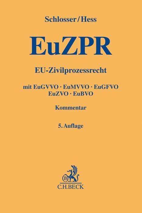 Cover for Schlosser · EU-Zivilprozessrecht (N/A)