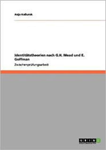 Cover for Koßurok · Identitätstheorien nach G.H. Me (Book) [German edition] (2011)
