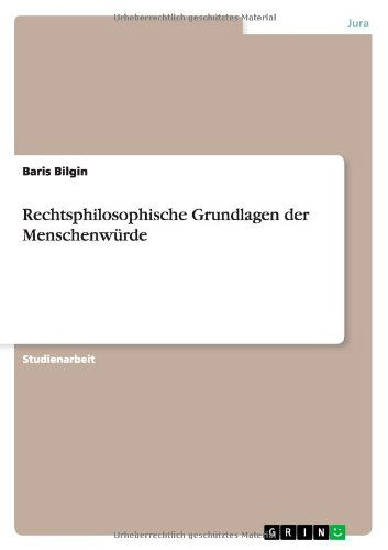 Cover for Bilgin · Rechtsphilosophische Grundlagen (Book) [German edition] (2011)