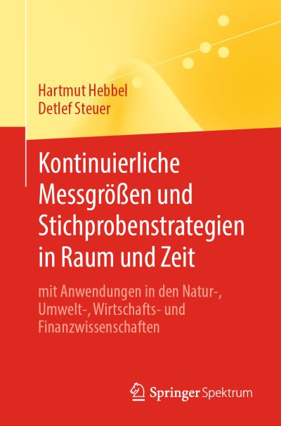Cover for Hartmut Hebbel · Kontinuierliche Messgrößen und Stichprobenstrategien in Raum und Zeit (Book) (2022)
