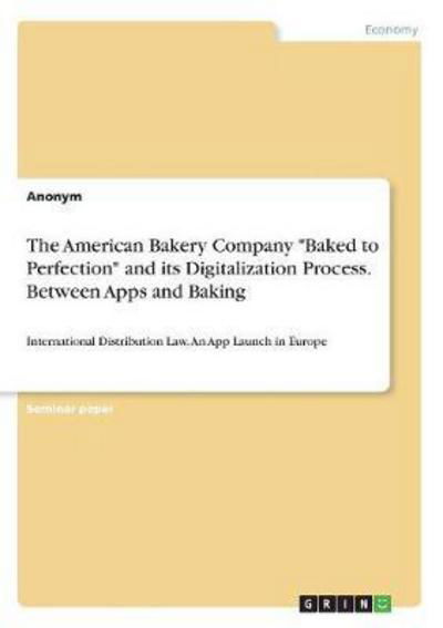 Cover for Anonym · The American Bakery Company &quot;Bak (Book) (2017)