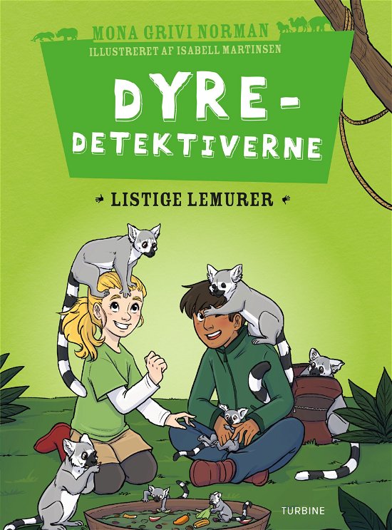 Cover for Mona Grivi Norman · Dyredetektiverne: Listige lemurer (Hardcover bog) [1. udgave] (2020)
