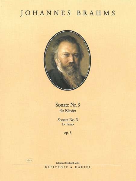 Cover for Brahms · Klavierson.3,f-Moll op.5.EB6003 (Bok) (2018)