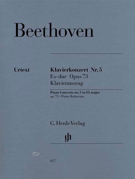 Klavierkon.5,Klav.HN637 - Beethoven - Kirjat - SCHOTT & CO - 9790201806372 - perjantai 6. huhtikuuta 2018