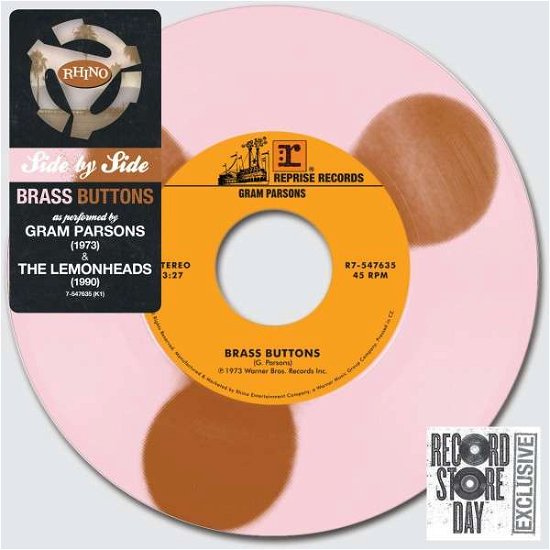 Cover for Gram Parsons  /  Lemon · Side by Side: Brass Buttons (7&quot;) (2015)
