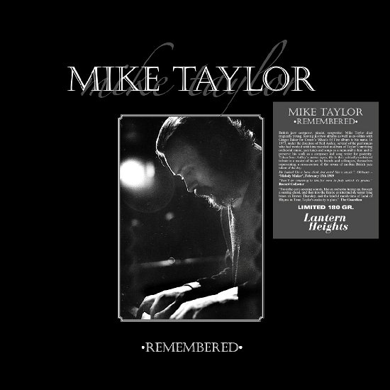 Cover for Mike Taylor Remembered (LP) (2022)