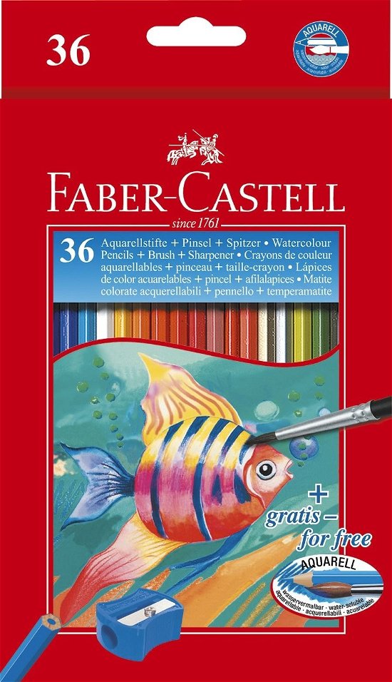 Cover for Faber-castell · Watercolour Pencil + Brush Box (36 Pcs) (114437) (Legetøj)