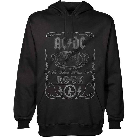 AC/DC Unisex Pullover Hoodie: Cannon Swig - AC/DC - Fanituote - Perryscope - 5055979988373 - 