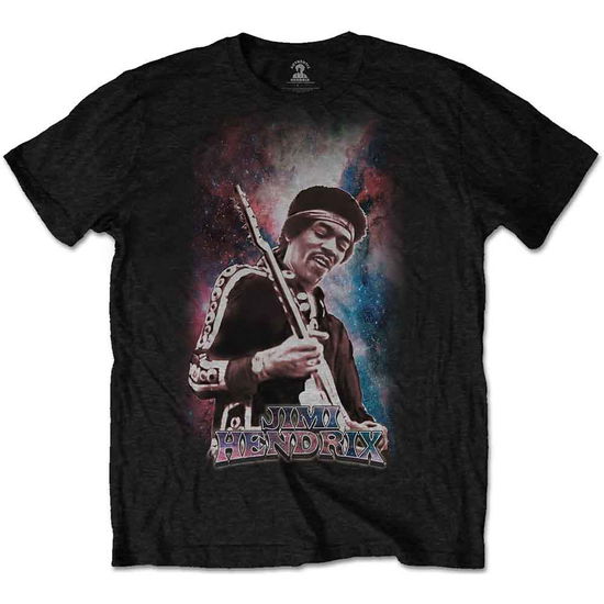 Cover for The Jimi Hendrix Experience · Jimi Hendrix Unisex T-Shirt: Galaxy 2 (Black) (T-shirt) [size M] [Black - Unisex edition] (2019)