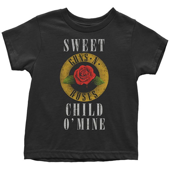 Cover for Guns N Roses · Guns N' Roses Kids Toddler T-Shirt: Sweet Child O' Mine (18 Months) (T-shirt) [size 1-2yrs] [Black - Kids edition]