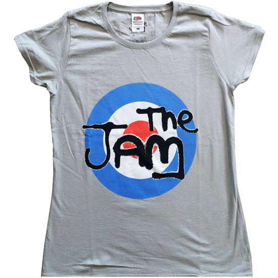 Cover for Jam - The · The Jam Ladies Tee: Spray Target Logo (T-shirt) [size XS] [Grey - Ladies edition] (2021)