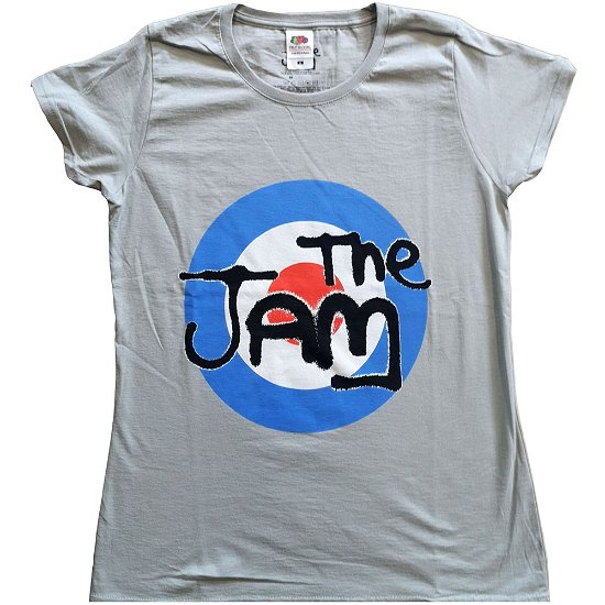 Cover for Jam - The · The Jam Ladies Tee: Spray Target Logo (T-shirt) [size XS] [Grey - Ladies edition]