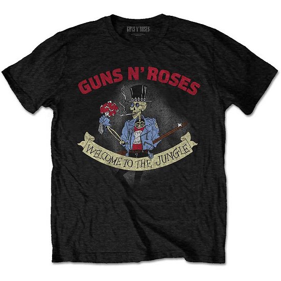 Guns N' Roses Unisex T-Shirt: Skeleton Vintage - Guns N Roses - Produtos -  - 5056561023373 - 