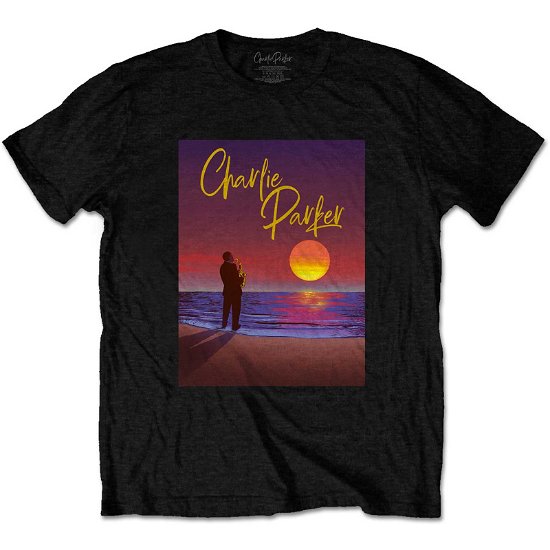 Charlie Parker Unisex T-Shirt: Purple Sunset - Charlie Parker - Koopwaar -  - 5056561049373 - 