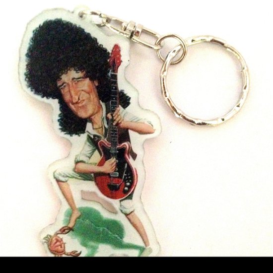 Cover for Music Legends Collection · Portachiavi Caricature Music Legends-brian May-queen (MERCH)