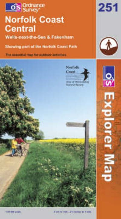 Cover for Ordnance Survey · Norfolk Coast Central (Paperback Bog) [A3 edition] (2008)