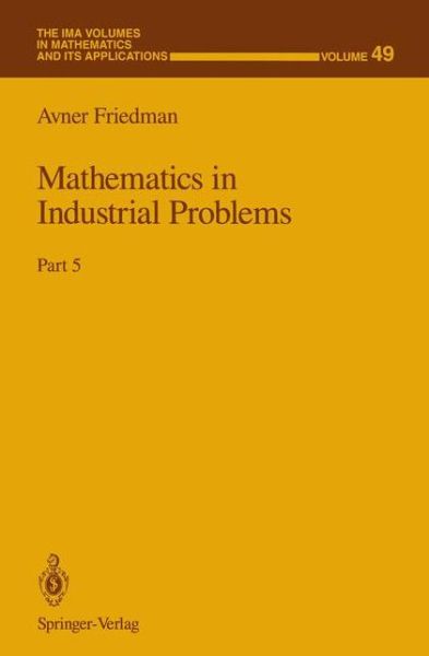 Cover for Friedman · Mathematics in Industrial Prob (Book)