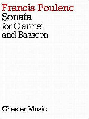 Cover for Francis Poulenc · Sonata for Clarinet and Bassoon (Taschenbuch) (1992)