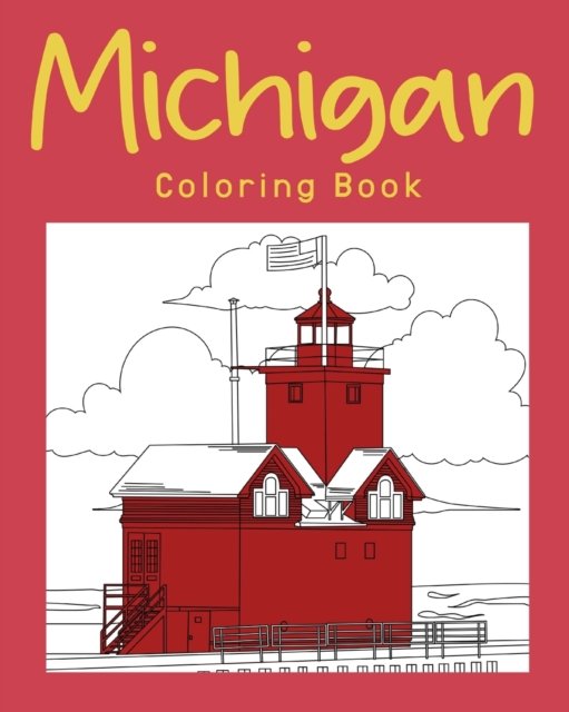 Cover for Paperland · Michigan Coloring Book (Paperback Book) (2024)