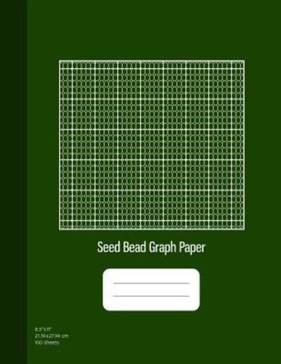Cover for Graphyco Publishing · Seed Bead Graph Paper Beadwork Paper , Seed Beading Grid Paper, Beading on a Loom, 100 Sheets, Green Cover (Paperback Book) (2019)