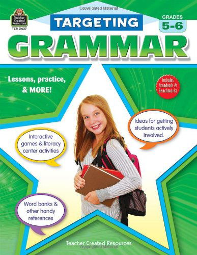 Cover for Teacher Created Resources Staff · Targeting Grammar Grades 5-6 (Paperback Bog) (2009)