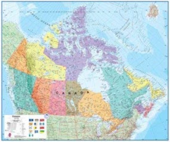 Canada laminated -  - Livros - Maps International Ltd - 9781904892373 - 4 de abril de 2022