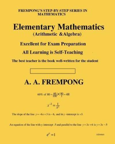 Cover for A a Frempong · Elementary Mathematics (Paperback Book) (2017)