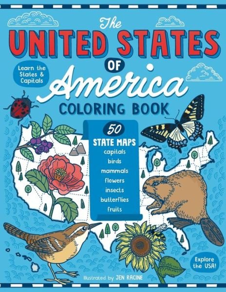 Cover for Jen Racine · The United States of America Coloring Book (Paperback Book) (2020)