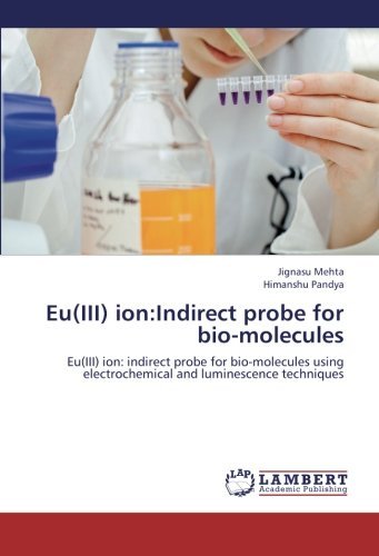 Cover for Himanshu Pandya · Eu (Iii) Ion:indirect Probe for Bio-molecules: Eu (Iii) Ion: Indirect Probe for Bio-molecules Using Electrochemical and Luminescence Techniques (Paperback Book) (2012)