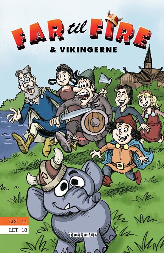 Cover for Thomas Friis Pedersen · Far til fire, 3: Far til fire #3: Far til fire og vikingerne (Gebundenes Buch) [1. Ausgabe] (2020)