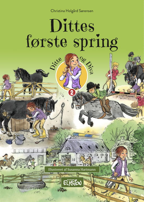 Cover for Christina Holgård Sørensen · Ditte og Diva: Dittes første spring (Hardcover Book) [1. Painos] (2020)