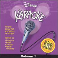 Cover for Disney Karaoke 1 / Various · Disney Karaoke Volume 1 (CD) (2000)